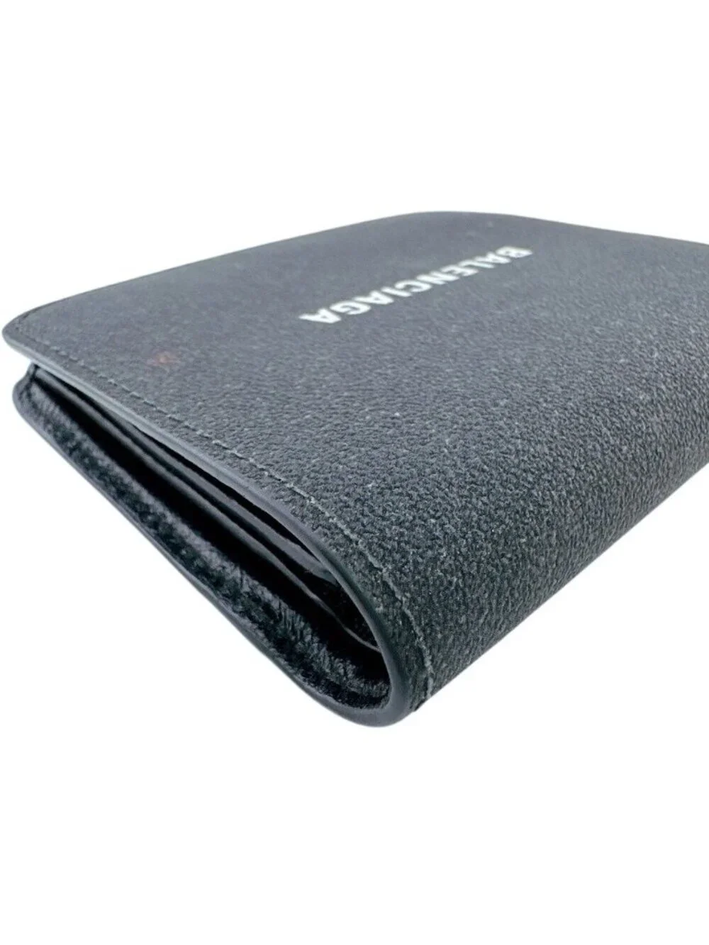 Balenciaga Lame Logo Bifold Wallet